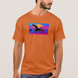 Gänsefliegen bei Sonnenuntergang T-Shirt