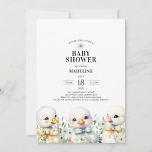 Gänsegeschlechtsneutrale Babydusche Einladung