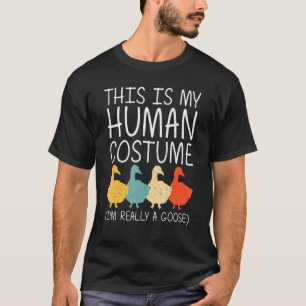 GänseHalloween Menschliche Kostüme Wasservögel Tie T-Shirt