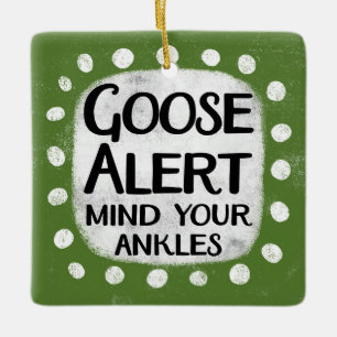 Gänseharnung Keramikornament