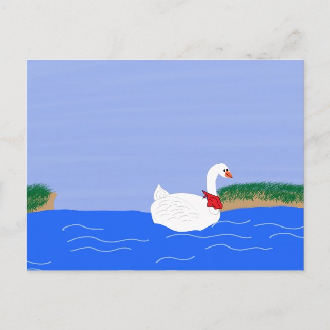 Gänsehaut am Cartoon Postkarte (Vorderseite)