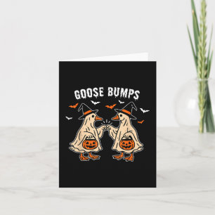 Gänsehaut Ente Pumking Halloween Lustig Retro Karte