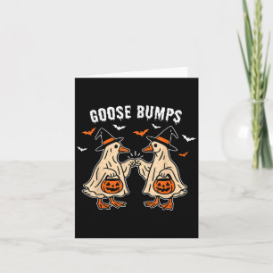 Gänsehaut Ente Pumking Halloween Lustig Vintage Karte