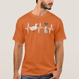 Gänsehaut für Terrier Heartbeat Hund Lover T-Shirt
