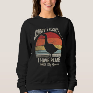 Gänsehaut Geflügel Vintag Retro Goose Say Sweatshirt