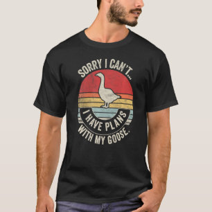 Gänsehaut Geflügel Vintag Retro Goose Say T-Shirt