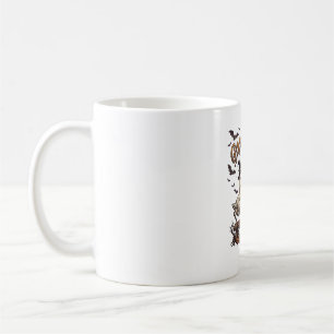 Gänsehaut Halloween-Gänse Hexenhüte Magie Buch_1 Kaffeetasse