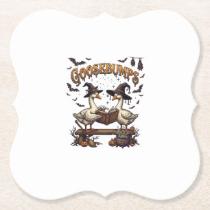 Gänsehaut Halloween-Gänse Hexenhüte Magie Buch_1 Untersetzer