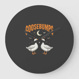 Gänsehaut Halloween Hexe Gänse Vektor Design Große Wanduhr