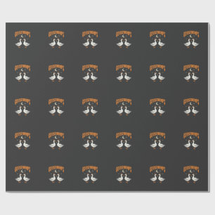 Gänsehaut Halloween Hexe Gänse Vektordesign Geschenkpapier