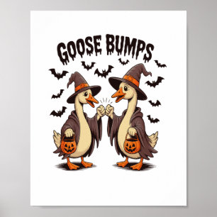 Gänsehaut Halloween Hexe Herbst Poster