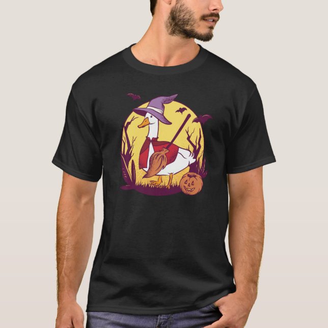 Gänsehaut-Hexenkostüm-Trick oder -Behandlung T-Shirt (Vorderseite)