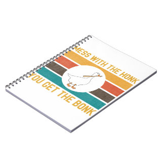 Gänsehaut mit dem Honk, den du bekommst den Bonk Notizblock