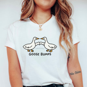 Gänsehaut; Süße Cartoon-Gänse-Wortspiel T-Shirt