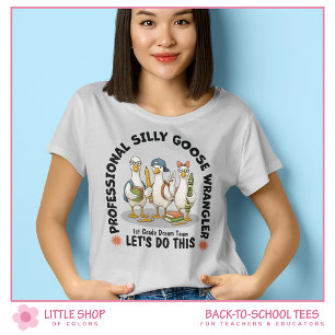 Gänsehirte Dummerchen Team-Lehrer der ersten Klass T-Shirt
