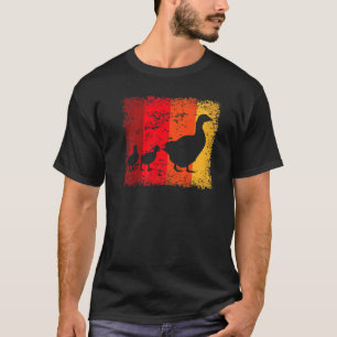 Gänsehof Landwirtschaft Geflügel Vintage Retro T-Shirt