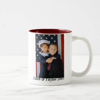 Ganz amerikanisch zweifarbige tasse