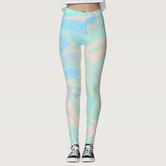Ganz eigenhändig geschriebe schillernde leggings (Vorderseite)
