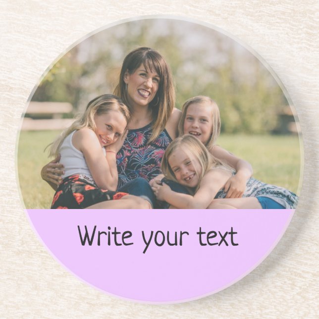 ganz einfach, fügen Sie Ihre Foto Weihnachten Getränkeuntersetzer (Vorne)