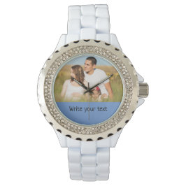 Ganz einfach, fügen Sie Ihre Fotos Weihnachten hin Armbanduhr