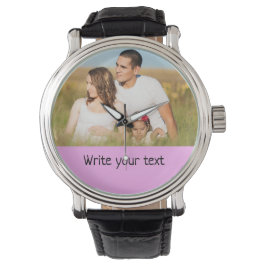 Ganz einfach, fügen Sie Ihren Text Foto Weihnachte Armbanduhr