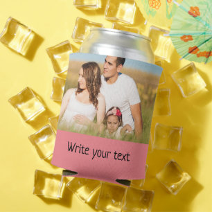 Ganz einfach, fügen Sie Ihren Text Foto Weihnachte Dosenkühler