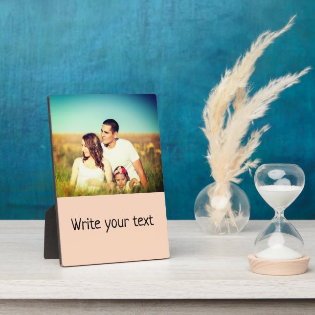 Ganz einfach, fügen Sie Ihren Text Foto Weihnachte Fotoplatte (Seite)