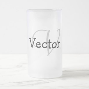 ganz einfach Ihren Namen MONOGRAM TRAUZEUGE hinzuf Mattglas Bierglas