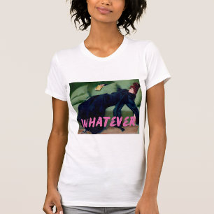 Ganz gleich, was oben, nüchternes Zitat, Vintage v T-Shirt