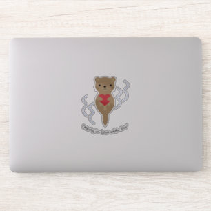 Ganz in Liebe mit Ihnen Otter Aufkleber