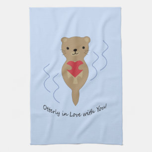 Ganz in Liebe mit Ihnen Otter Geschirrtuch