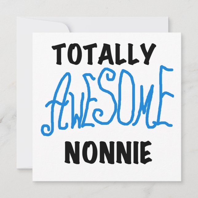 Ganz Phantastische Nonnie Blue Text Tshirts und Ge (Vorderseite)
