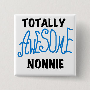 Ganz Phantastische Nonnie Blue Text Tshirts und Ge Button