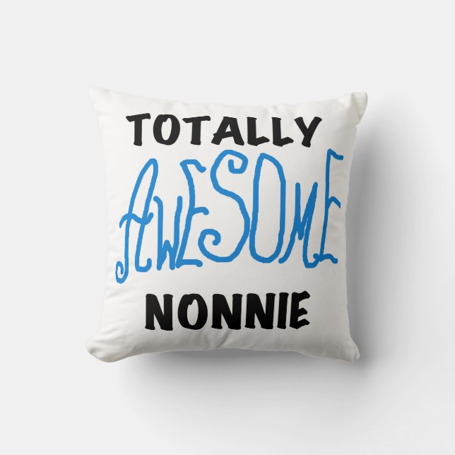 Ganz Phantastische Nonnie Blue Text Tshirts und Ge Kissen (Vorderseite)