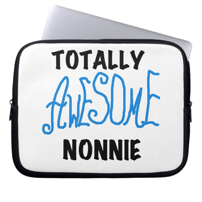 Ganz Phantastische Nonnie Blue Text Tshirts und Ge Laptopschutzhülle (Vorderseite)