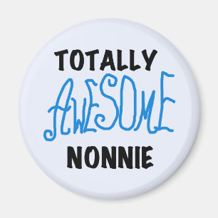 Ganz Phantastische Nonnie Blue Text Tshirts und Ge Magnet