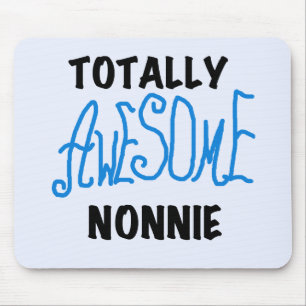 Ganz Phantastische Nonnie Blue Text Tshirts und Ge Mousepad
