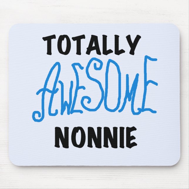 Ganz Phantastische Nonnie Blue Text Tshirts und Ge Mousepad (Vorne)