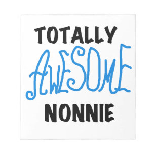 Ganz Phantastische Nonnie Blue Text Tshirts und Ge Notizblock