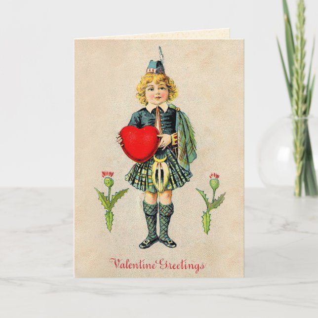 Ganz spezielle Vintage Valentine-Karte Feiertagskarte (Vorderseite)