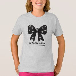 Ganz Stilvoll Gebunden – Chic-Minimalistisches-Sch T-Shirt