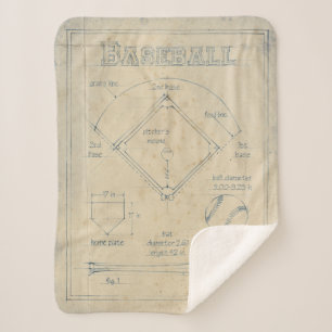 Ganz über das Spiel - Baseball Sherpadecke