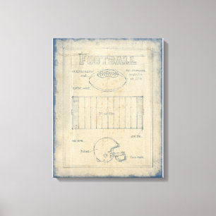 Ganz über das Spiel - Fußball Leinwanddruck