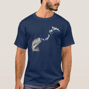 GANZ ÜBER DEN LUSTIGEN FISCHEN-BASS-T - SHIRT