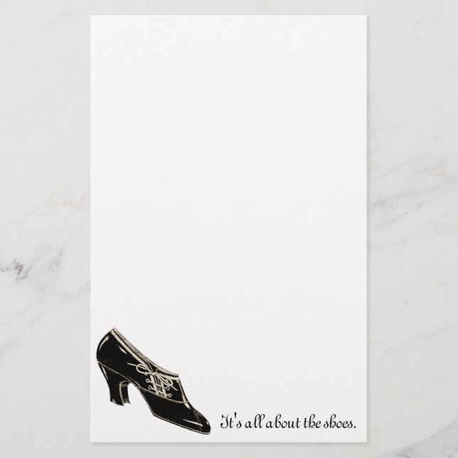 Ganz über die Schuhe… Briefpapier (Vorderseite)