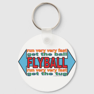 Ganz über Flyball Schlüsselanhänger