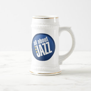 Ganz über Jazz-Tasse Bierglas