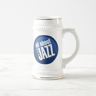 Ganz über Jazz-Tasse Bierglas