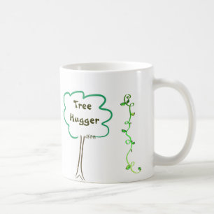 Ganz um Baum Hugger mit Rebe-Kaffeetasse Kaffeetasse