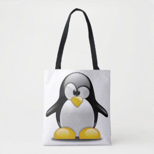 Ganz vorbei - Druck-Taschen-Tasche. Penguin.